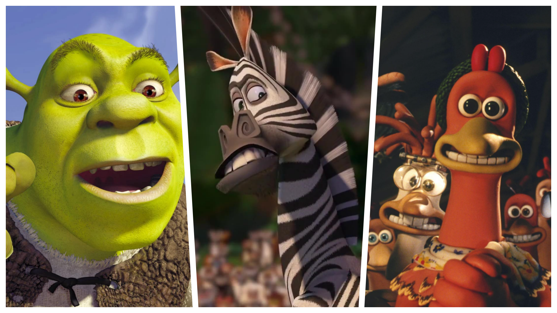 Cartoon Characters: Madagascar and Shrek (PNG)