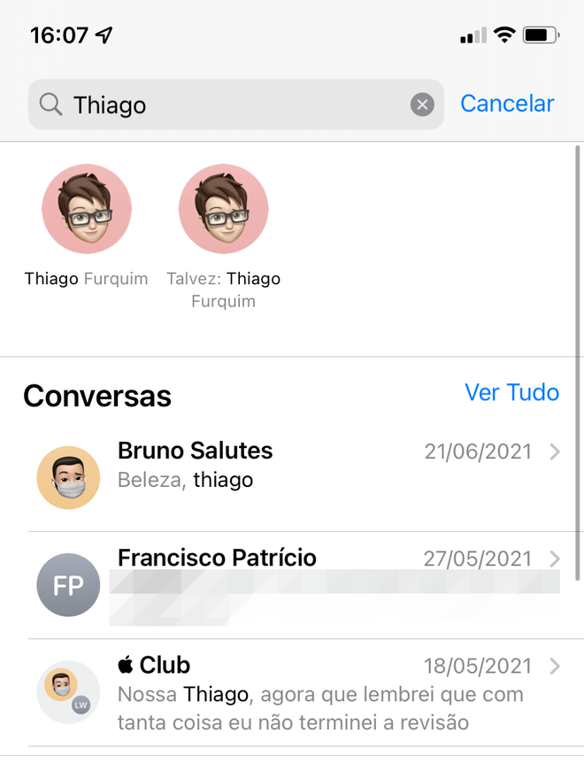 Abra uma conversa que você queira mandar mensagem escrita à mão - Captura de tela: Thiago Furquim (Canaltech)