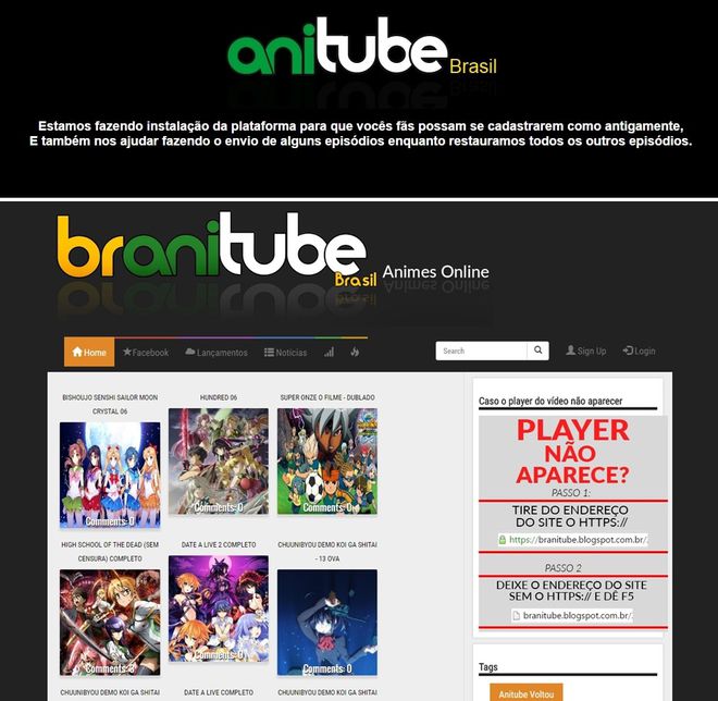 Site de animes AniTube dá adeus aos fãs brasileiros - Canaltech