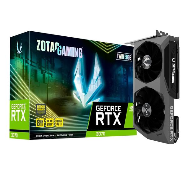 Placa de Vídeo Zotac NVIDIA GeForce RTX 3070 Twin Edge, 8GB, GDDR6 - ZT-A30700E-10P