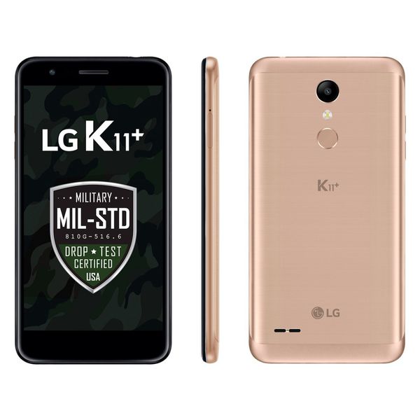 Smartphone LG K11+ 32GB Dourado 4G Octa-Core - 3GB RAM Tela 5,3” Câm. 13MP + Selfie 5MP Dual Chip Dourado