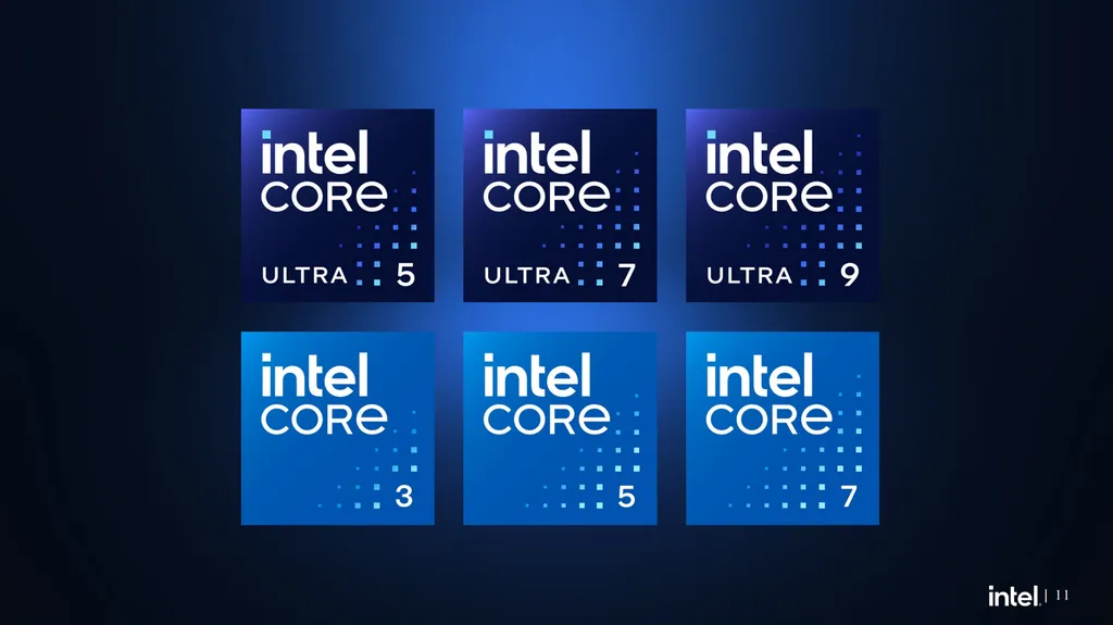 Com a chegada da 14ª geração Meteor Lake no segundo semestre, a Intel vai reformular a linha Core, abandonando o "i" e estreando a série Core Ultra (Imagem: Divulgação/Intel)