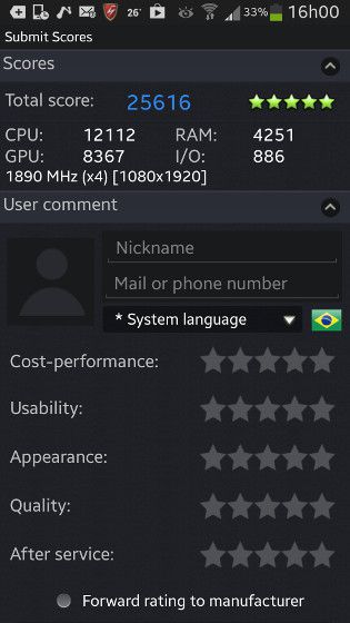Galaxy S4 - Antutu Galaxy S4 - Antutu