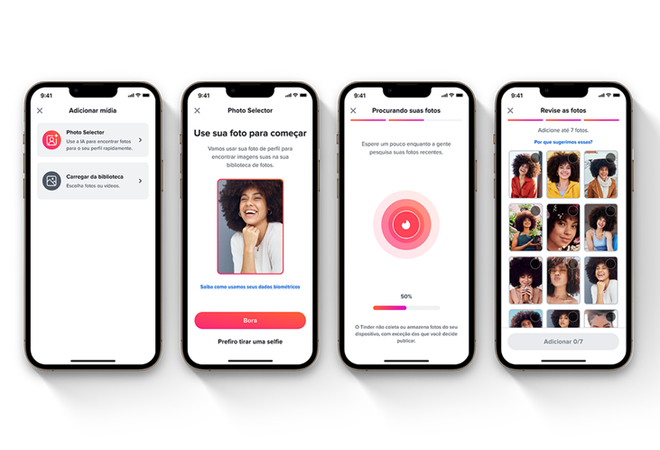 Tinder conta com contas gratuitas e planos pagos para aprimorar o acesso a recursos extras (Imagem: Divulgação/Tinder)