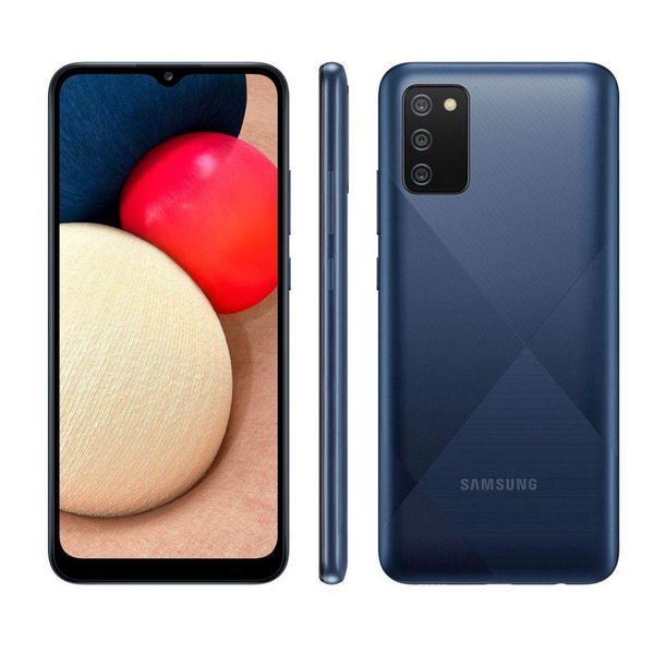 Smartphone Samsung Galaxy A02s 32GB Tela 6.5 3GB RAM Azul [À VISTA]