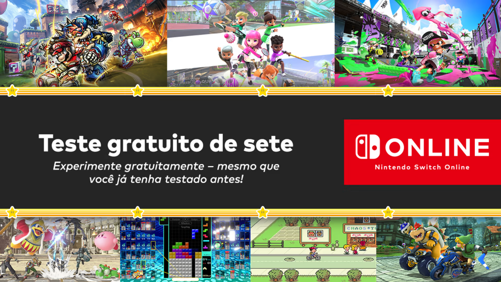 Nintendo Switch Online  Brasil – 'Cupons para jogos do Nintendo