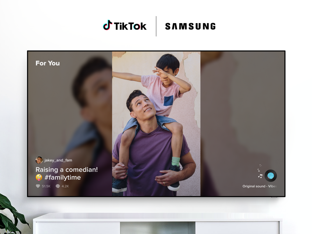 O conteúdo dos vídeos curtos agora nos televisores da LG e Samsung (Imagem: Reprodução/TikTok)