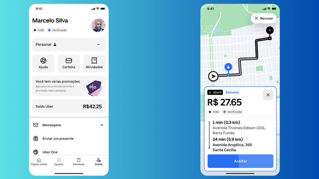 Uber lança selo azul para verificar contas (Imagem: Divulgação/Uber)