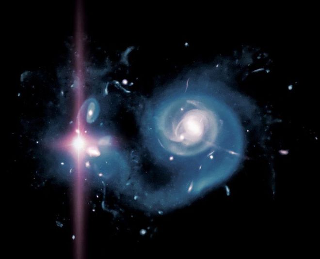 Ilustração da supernova observada em 2006 (Imagem: Reprodução/Adrian Malec/Marie Martig)