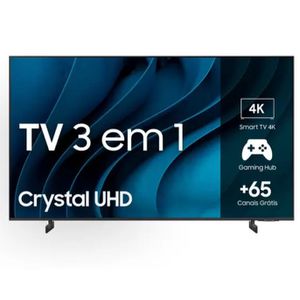 Smart TV Samsung 43" Crystal UHD 4K 43CU8000 2023 Design AirSlim Painel Dynamic Crystal Color Tela [LEIA A DESCRIÇÃO - CASHBACK]
