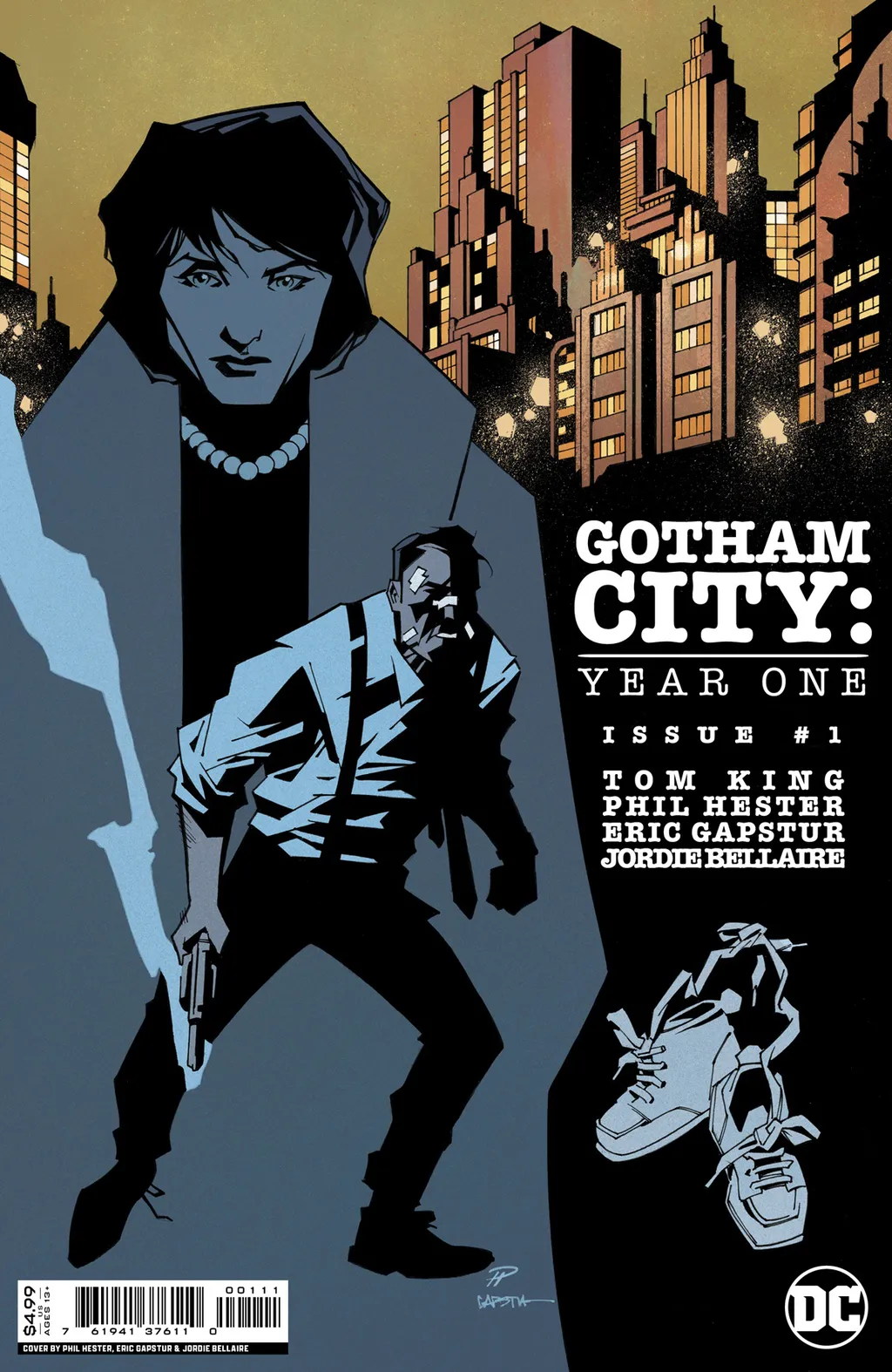  Gotham City: Year One #1 mostra uma história diferente para a origem do nome Batman na cidade (Imagem: Reprodução/DC Comics)