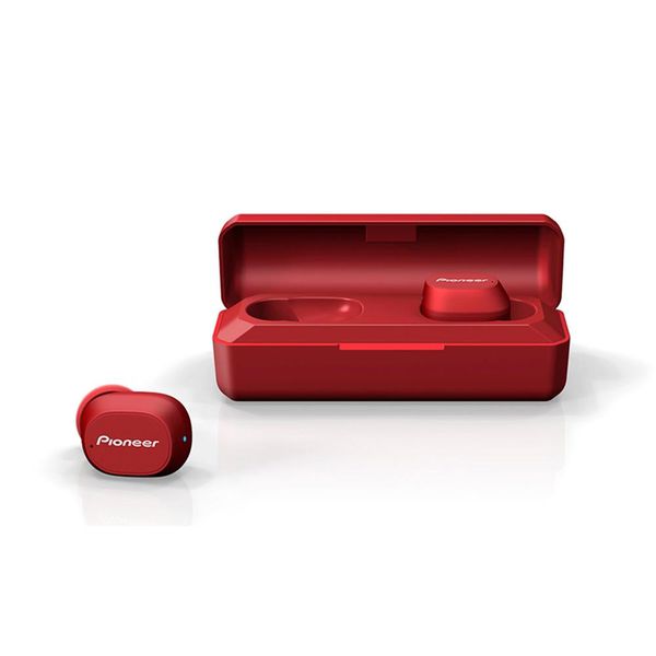 Fone de ouvido Bluetooth Pioneer In-Ear Com Microfone Recarregável Resistente a Água Vermelho - SEC5TWR