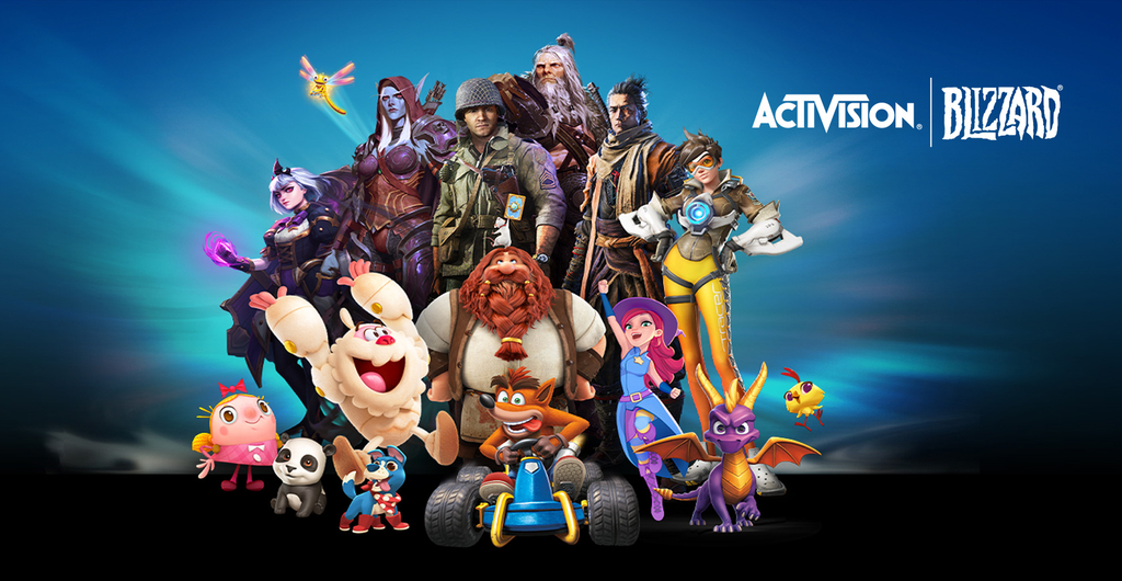 Alguns dos personagens e franquias que fazem parte da Activision Blizzard. (Imagem: Divulgação/Activision Blizzard)