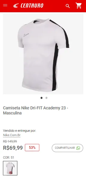 Camiseta Nike Dri-FIT Academy 23 Masculina - Nike