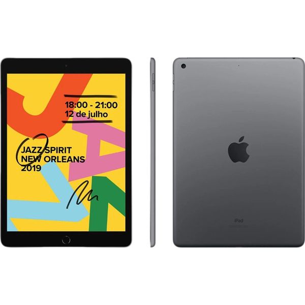 iPad 10,2” 7ª Geração Apple Wi-Fi 128GB Cinza Espacial [À VISTA]