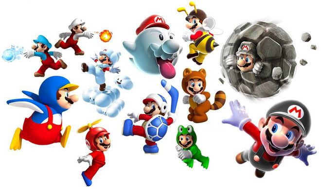 Os diferentes poderes de Mario lhe conferiam outra aparência/ Imagem: DevianArt