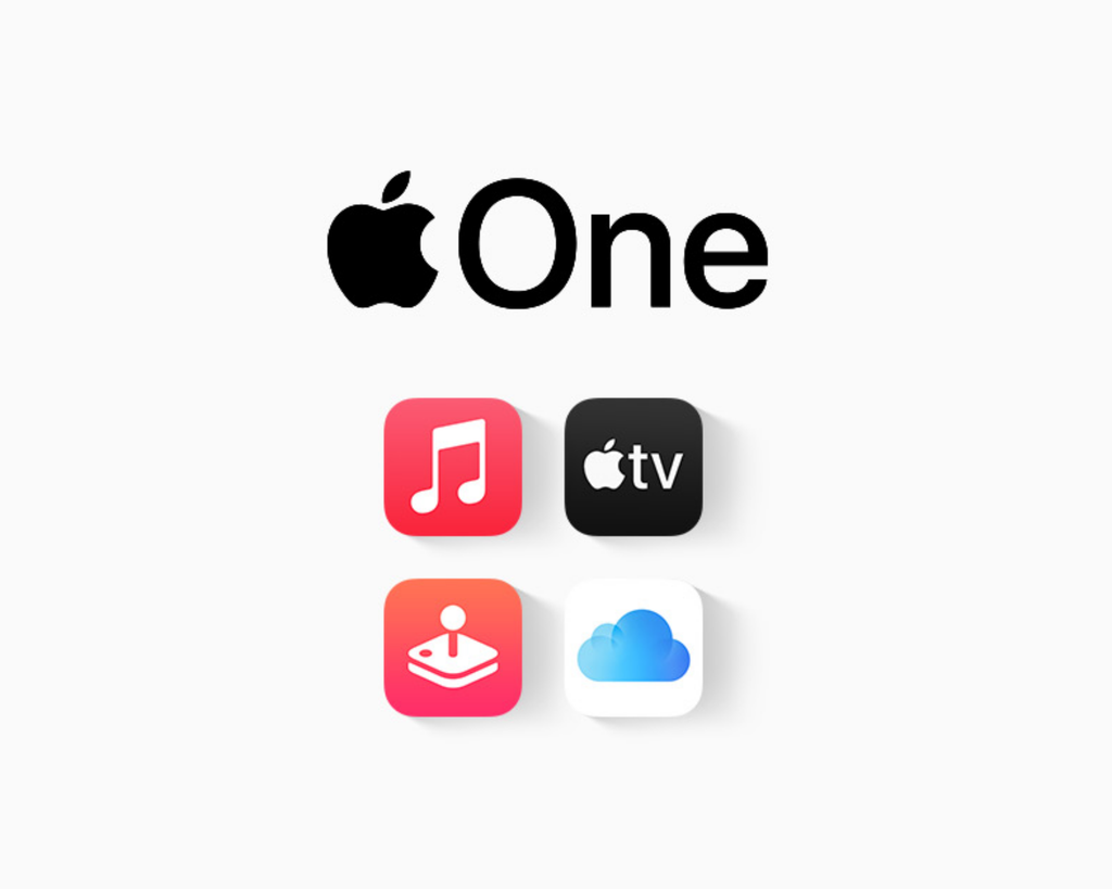 O Apple One possui os serviços de streaming, games e nuvem da Apple - Imagem: Reprodução/Apple
