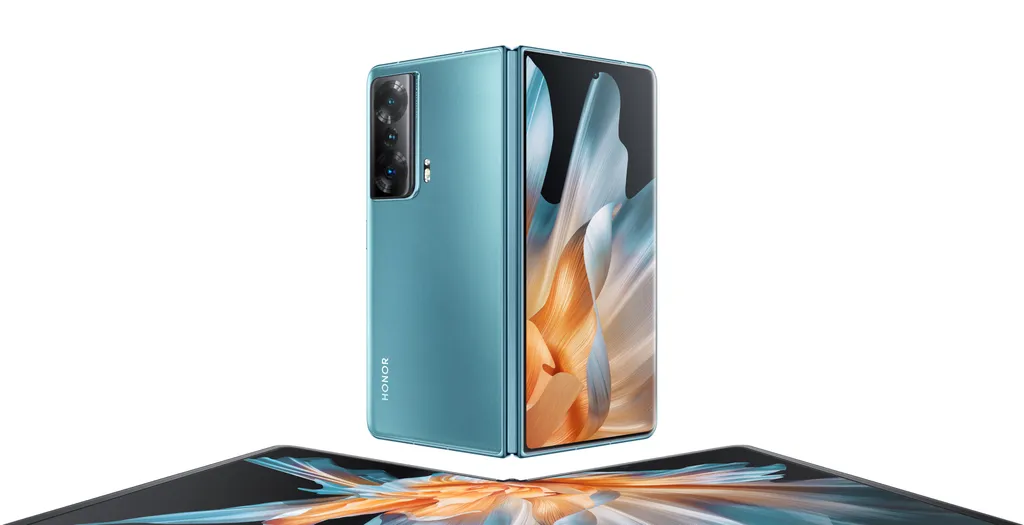 O Honor Magic Vs é o primeiro grande rival do Galaxy Z Fold 4 a chegar ao mercado internacional, em versão única com 12 GB de RAM e 512 GB de armazenamento (Imagem: Reprodução/Honor)