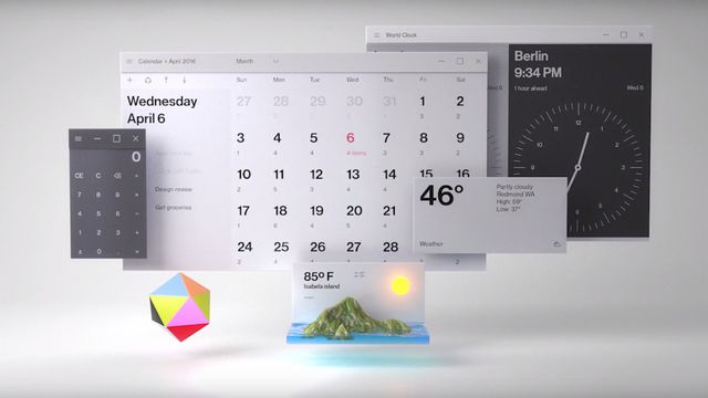 Microsoft revela detalhes do Fluent Design, seu novo conceito de estética
