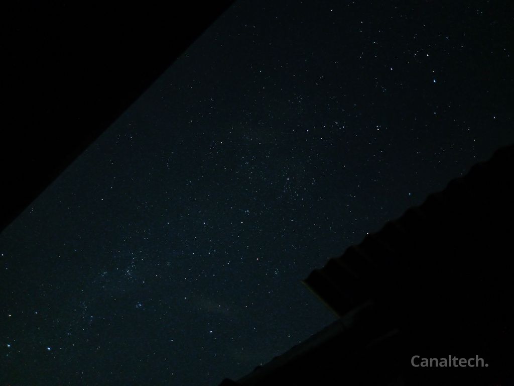 Câmeras na Terra sempre mostrarão um céu noturno escuro, mas salpicado por estrelas (Imagem: Reprodução/Wyllian Torres)