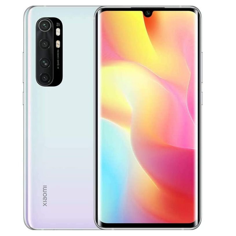 mi note 10 lite glacier white