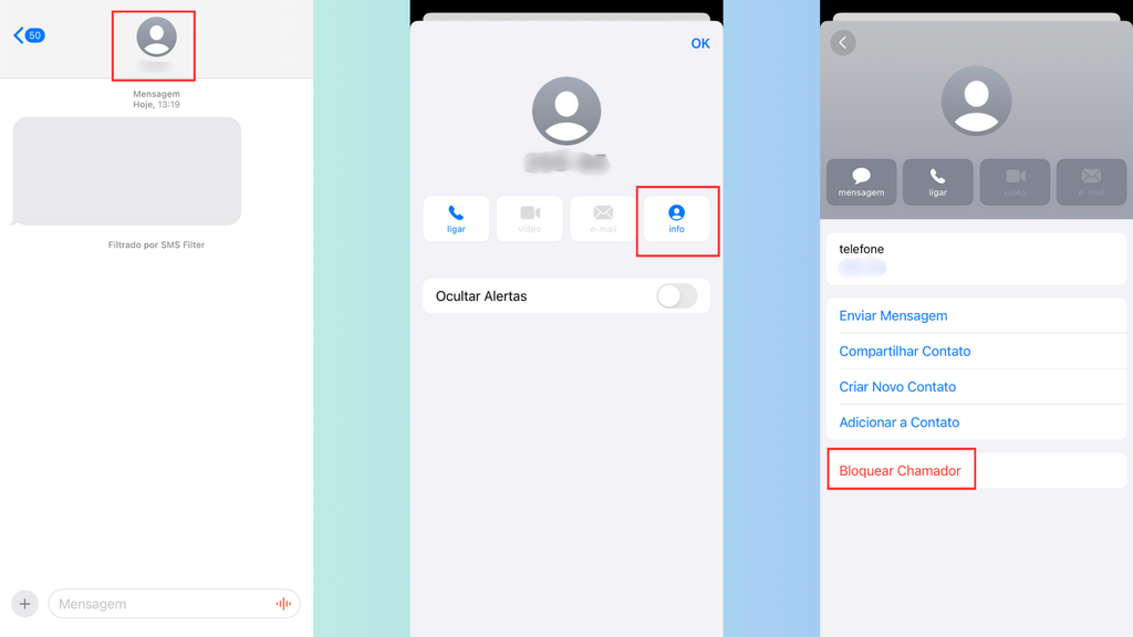 Como bloquear SMS no iPhone (Imagem: Captura de tela/Bruno De Blasi/Canaltech)