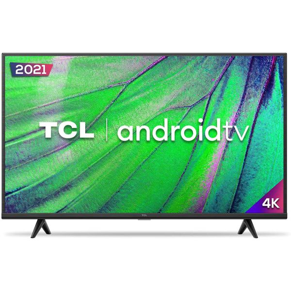 Smart TV Android LED 50” 4K UHD TCL 50P615, 3 HDMI, 2 USB, Wi-Fi, Bluetooth e Controle Remoto com Comando por controle de Voz e Google Assistant