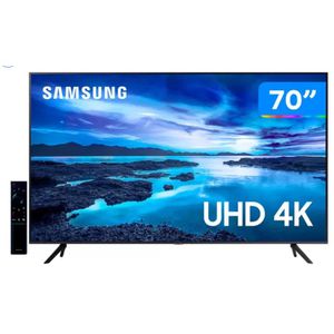 Smart TV 70” Crystal 4K Samsung 70AU7700 Wi-Fi - Bluetooth HDR Alexa Built in 3 HDMI 1 USB [CUPOM EXCLUSIVO]