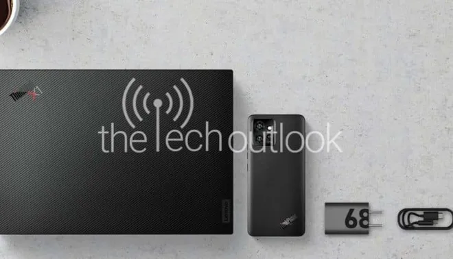O ThinkPhone mescla elementos da linha Edge 30 com aspectos da família Lenovo Think (Imagem: The Tech Outlook)