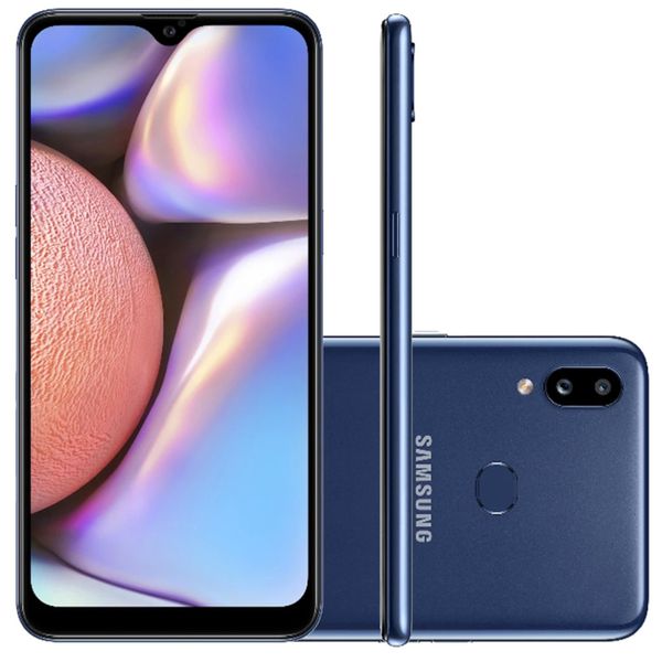 Smartphone Samsung Galaxy A10s 32GB Dual Chip Android 9.0 Tela 6.2” Octa-Core 4G Câmera 13MP+2MP  - Azul nas americanas