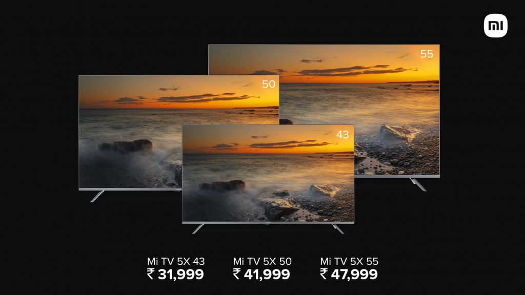 Os três modelos oferecem suporte metálico e tela praticamente sem bordas (Imagem: Divulgação/Xiaomi)