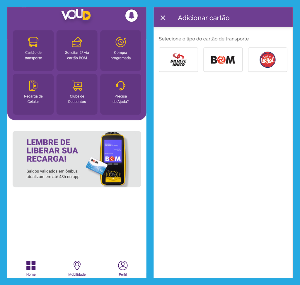 VouD possui atendimento pelo WhatsApp e traz informações sobre as linhas (Imagem: André Magalhães/Captura de tela)