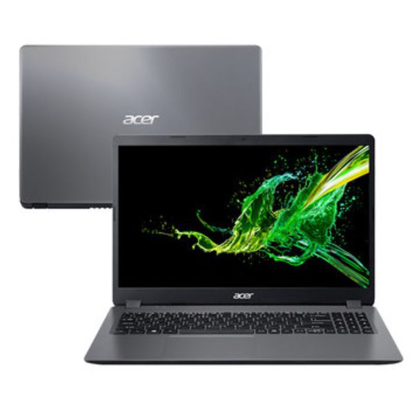 Notebook Acer 6ºGeração Intel Core i3-6006U 4GB HD 1TB Tela 15.6 Pol. Windows 10 Aspire 3 A315-54K-31E8