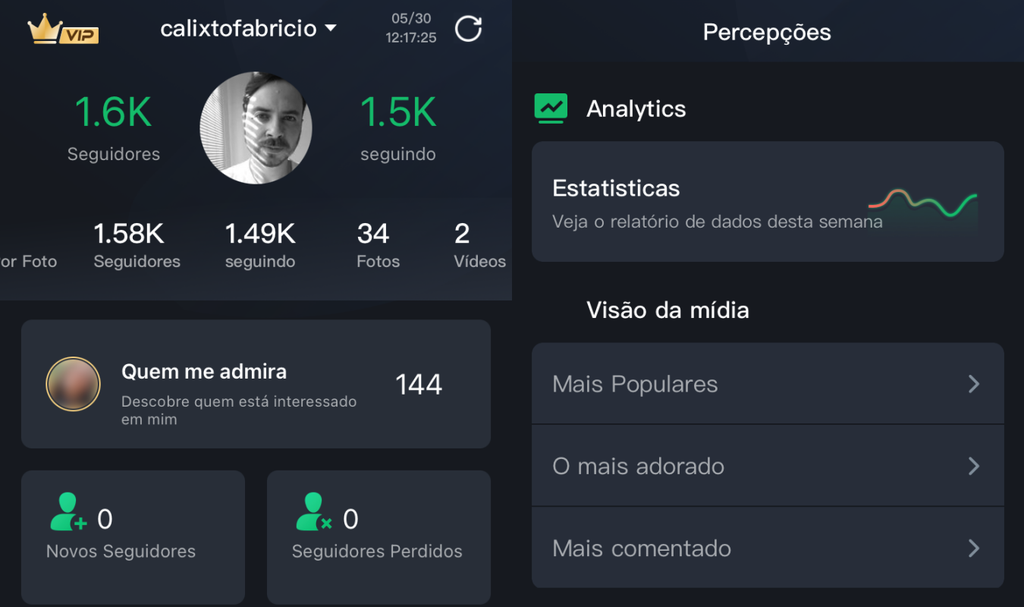 O Followers Reports, Trackers está disponível exclusivamente no iOS 