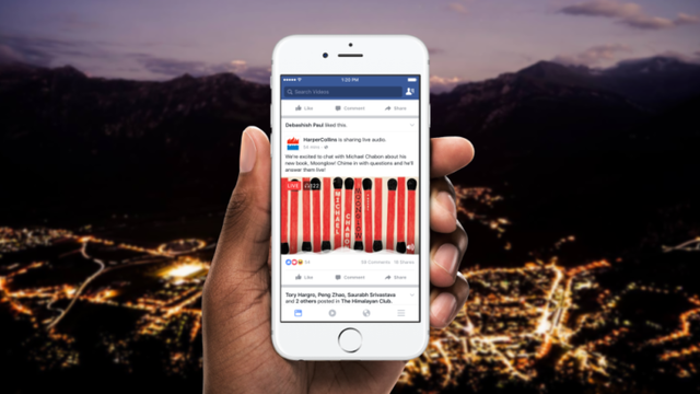 Facebook Live ganha função "apenas áudio" para podcasts