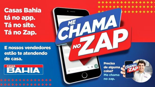 WhatsApp impulsiona em 20% o comércio de produtos da Casas Bahia e do Ponto Frio