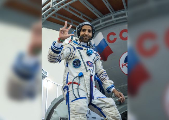 Hazza Al Mansouri, o primeiro astronauta dos EAU a viajar para o espaço (Foto: NASA)