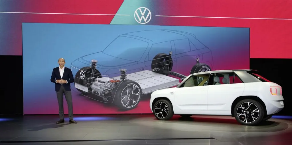 Carro elétrico da Volkswagen utiliza apenas um motor elétrico (Imagem: Divulgação/Volkswagen)