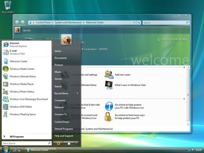 O fiasco do Windows Vista fez muitos usuários retornarem para o Win XP até o lançamento do Win 7 (Imagem: Reprodução/Wikipédia)