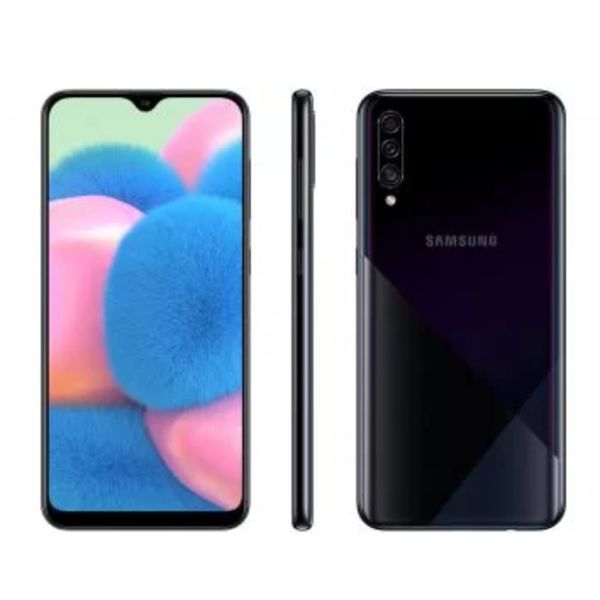 Smartphone Samsung Galaxy A30s 64GB Preto 4G - 4GB RAM Tela 6,4” Câm. Tripla + Câm. Selfie 16MP