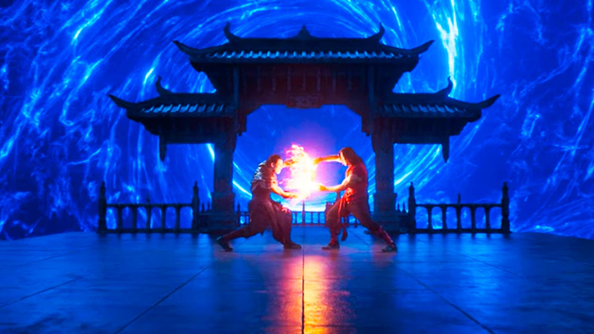 Mortal Kombat 2: Liu Kang e Kung Lao se enfrentam em cenário icônico dos jogos