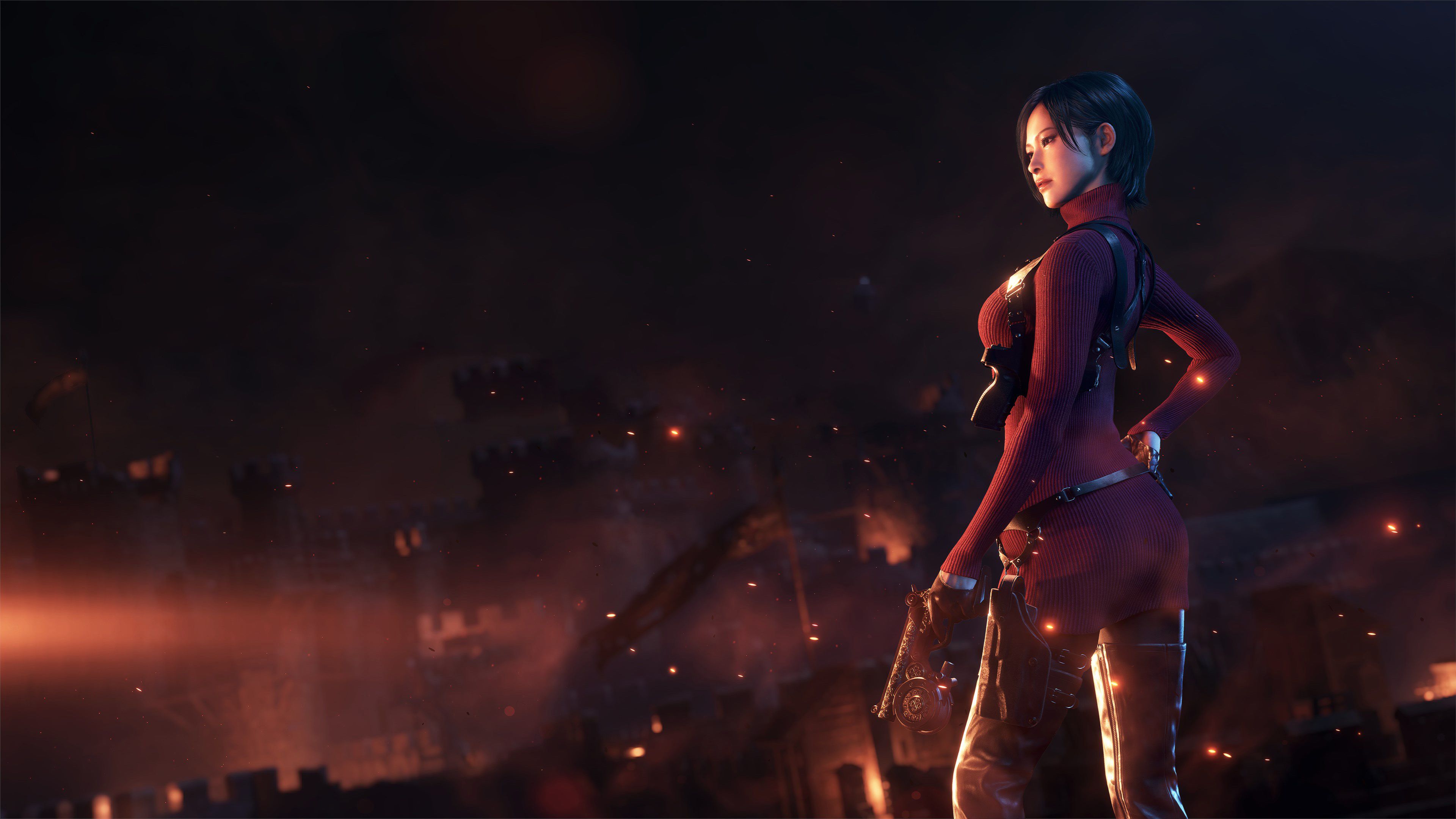 Resident Evil 4 Ada Wong Game Remake 4K Wallpaper iPhone HD Phone