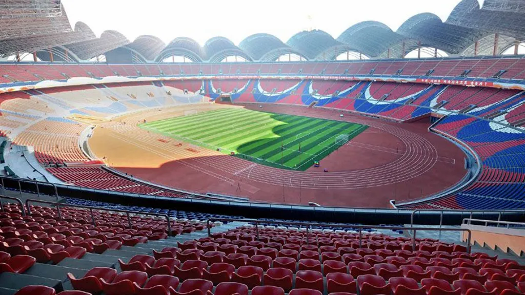 Estádio Rungrado 1º de Maio (May Day Stadium) é o maior do mundo (Imagem: Reprodução/KCNA)