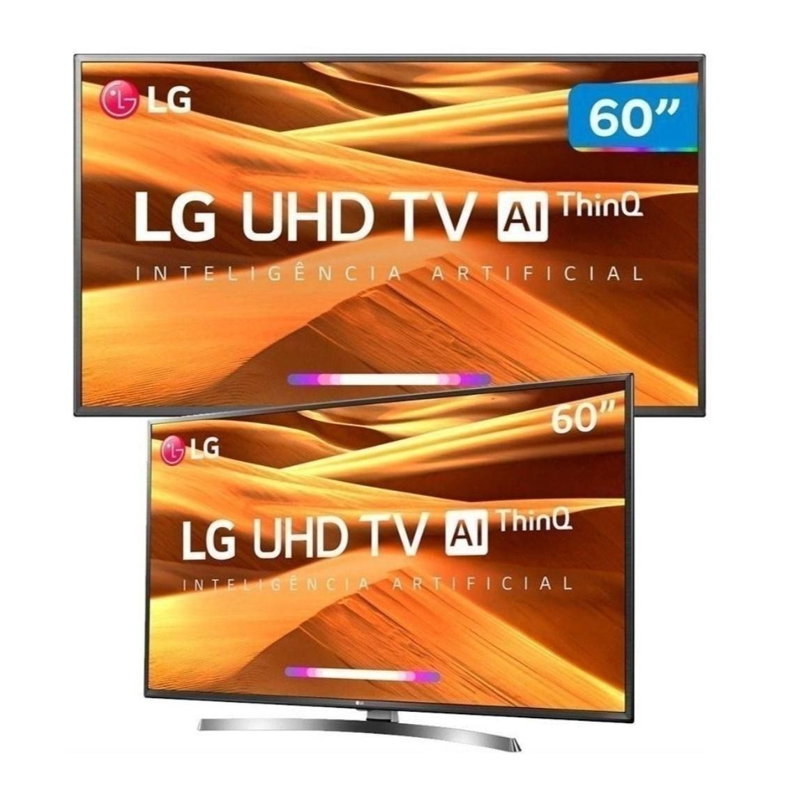 Smart tv led 60 lg 60um7270psa ultra hd4k wi fi 3 hdm 2 usb no
