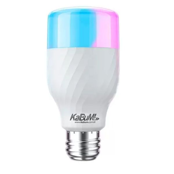 Lâmpada LED KaBuM! Smart, RGB + Branco, 10W, Google Home, Alexa, Conexão E27 - KBSB015