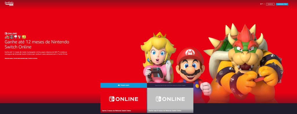 Prime = 12 meses de Nintendo Switch Online grátis. Veja como  assinar! - Canaltech