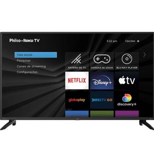 Smart TV LED 40” HD Philco PTV40G65RCH Roku TV Dolby Audio Led [CUPOM]