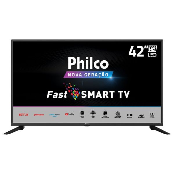 Smart Tv Led 42'' Philco Full Hd - Ptv42g70n5cf Com Midiacast [CUPOM]