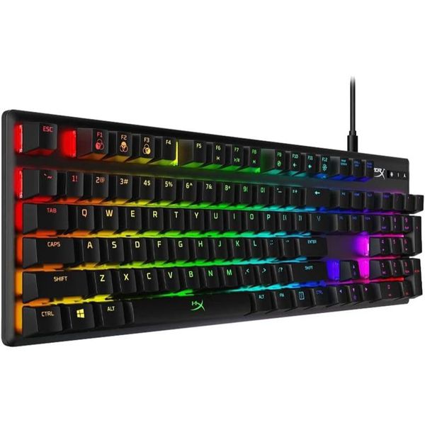 Teclado Mecânico Gamer HyperX Alloy Origins, RGB, Switch HyperX Blue, ABNT2 - 4P5P0A2AC4