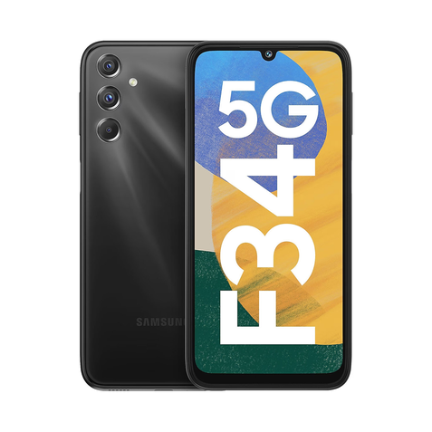 Galaxy F34 5G na cor Electric Black (preto)